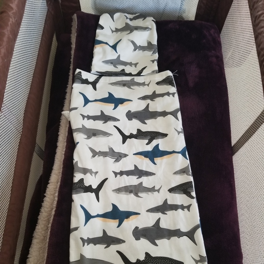 New shark swaddle and hat